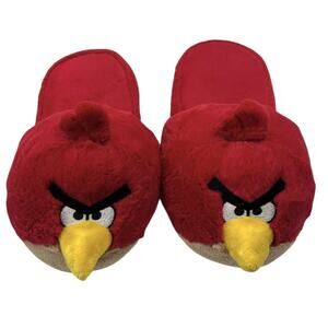 Angry Birds Slippers Child’s Red Bird Plush Size Large (4-5)